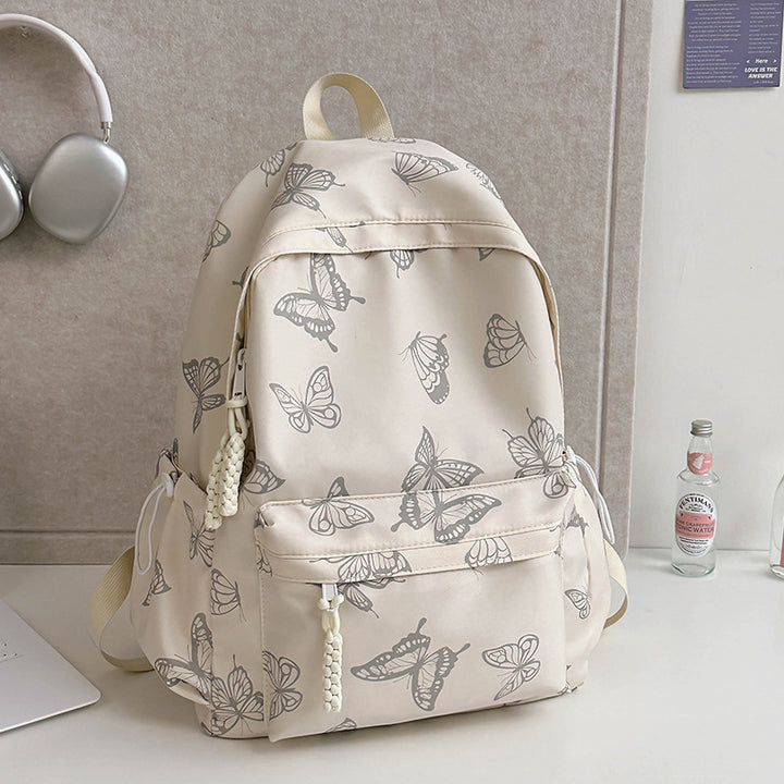 Butterfly Print Casual Backpack