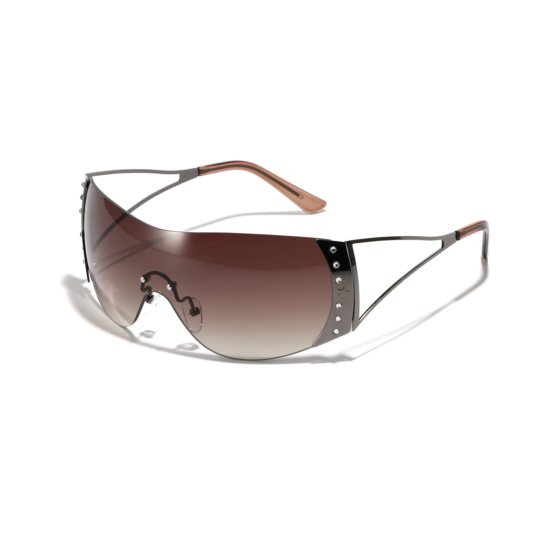 Women futuristic sunglasses with stylish frame and high-grade UV protection Bowlift