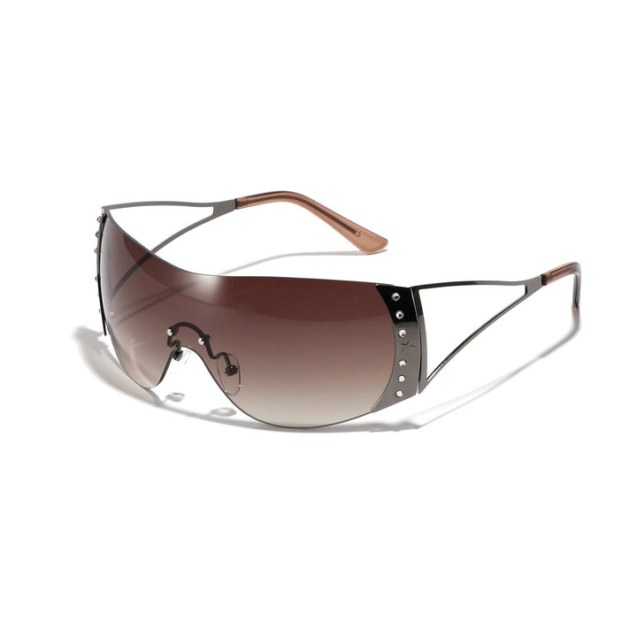Women futuristic sunglasses with stylish frame and high-grade UV protection Bowlift