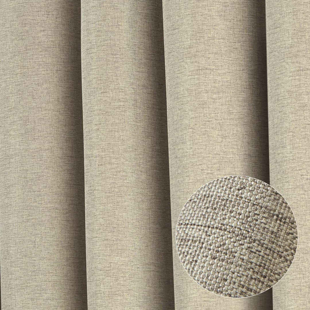 Textured Linen Shower Curtain Bowlift