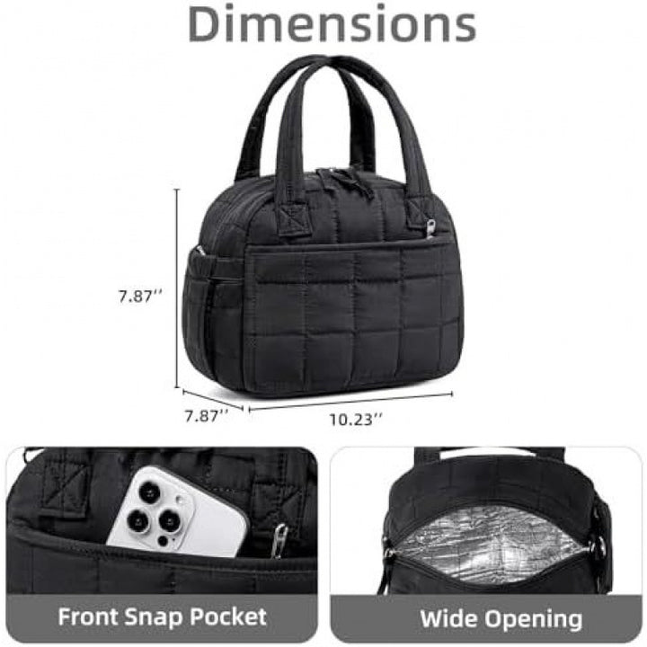 Multifunctional Quilted Shoulder Bag Bowlift