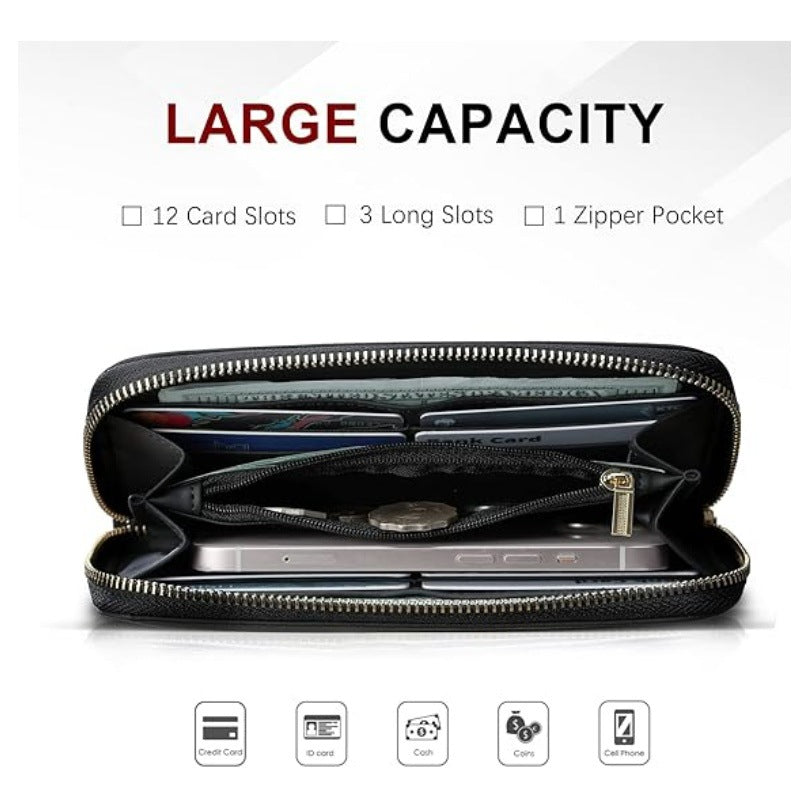 Elegant wallet with practical zipper and card slots Bowlift