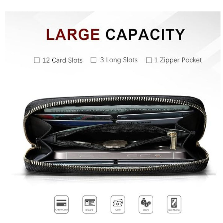 Elegant wallet with practical zipper and card slots Bowlift