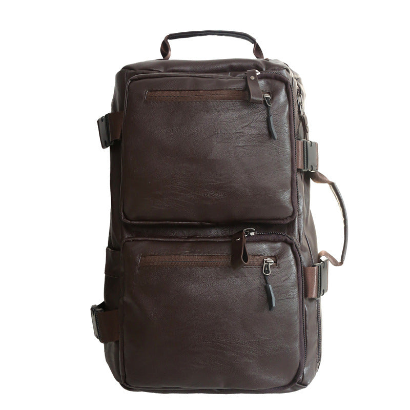 Multi-Functional Leather Weekend Bag Bowlift
