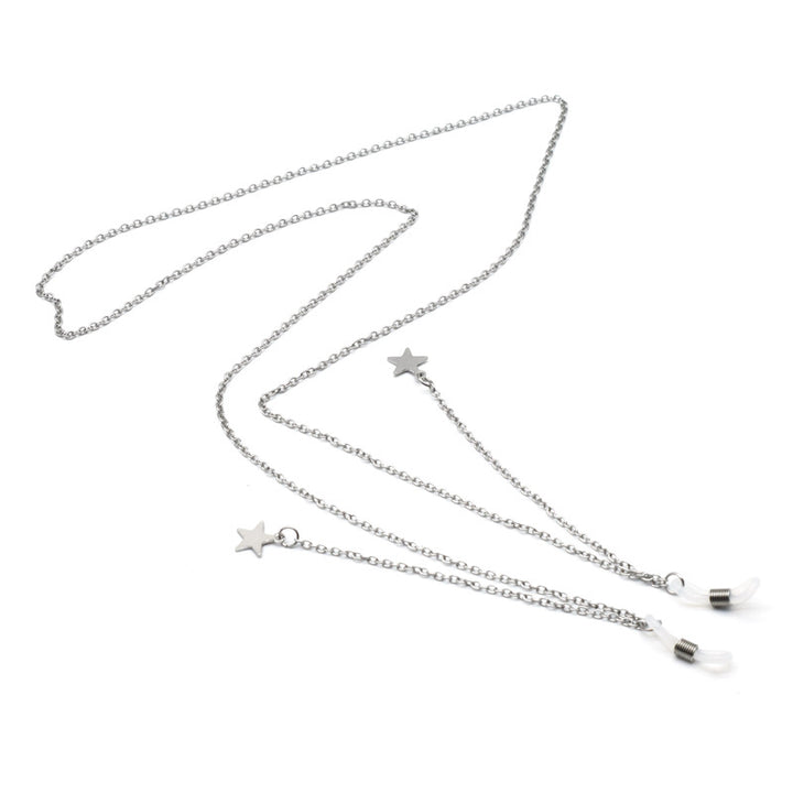Star-Accented Chain Eyewear Holder Bowlift