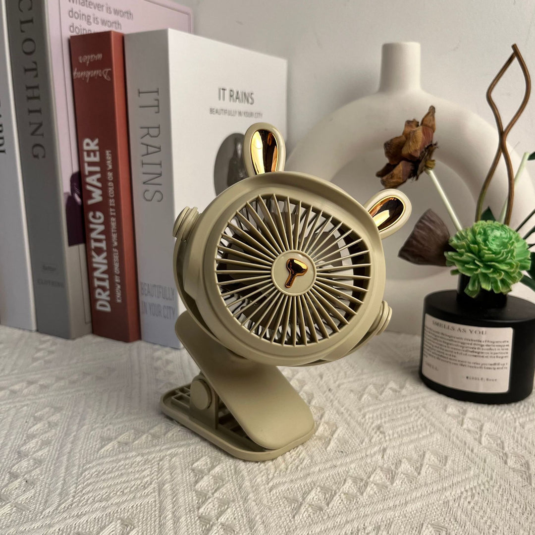 Cute Animal-Themed Portable Desk Fan Bowlift