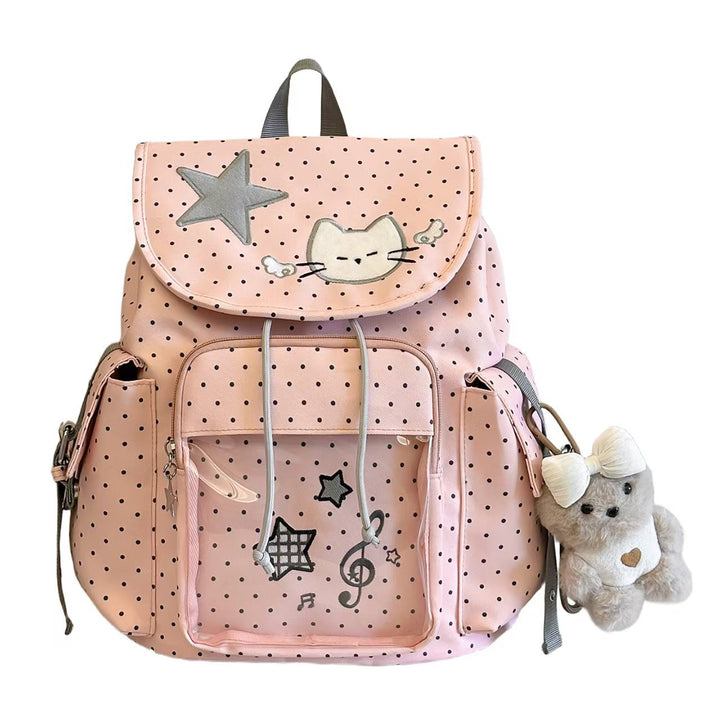 Whimsical Dot Pattern Kid's Backpack Bowlift