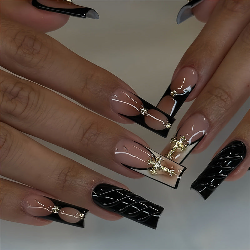 Luxury Gothic Press-On Nail Set Bowlift