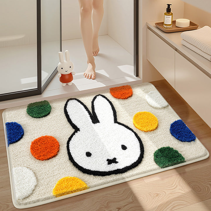 Cute Cartoon Bunny Bath Mat Bowlift