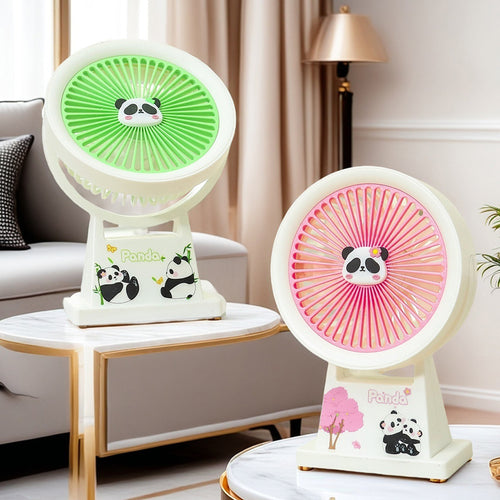 Ladies portable mini fan with cute panda design Bowlift