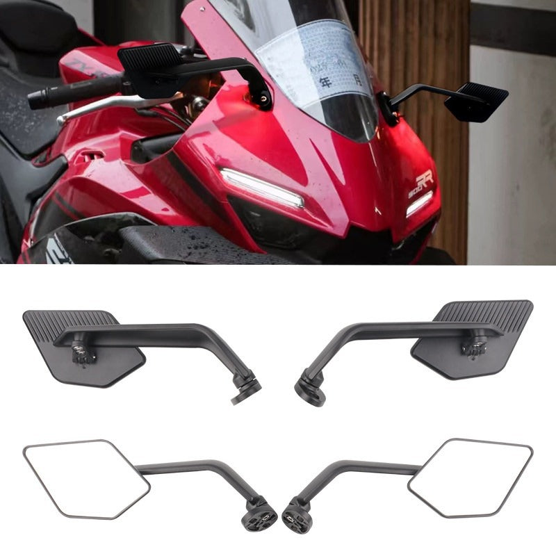 Adjustable Motorcycle Rearview Mirror with Robust Mounting System Bowlift