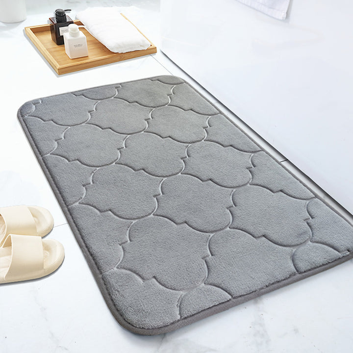 Soft Plush Memory Foam Bath Rug Bowlift