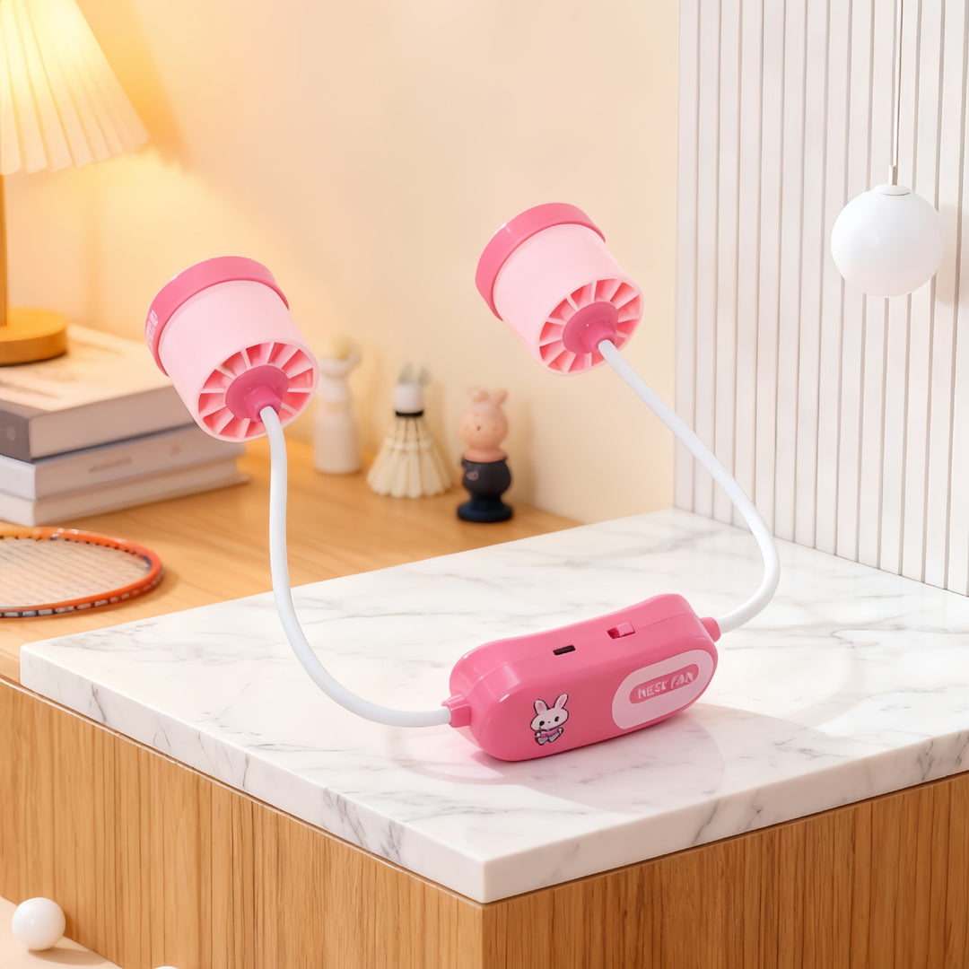 Women Portable Neck Fan with Flexible Design and Powerful Air Circulation Bowlift
