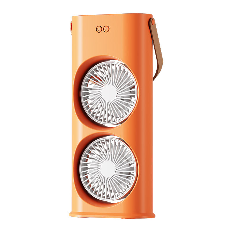 Unisex Dual-Head Portable Cooling Fan Bowlift