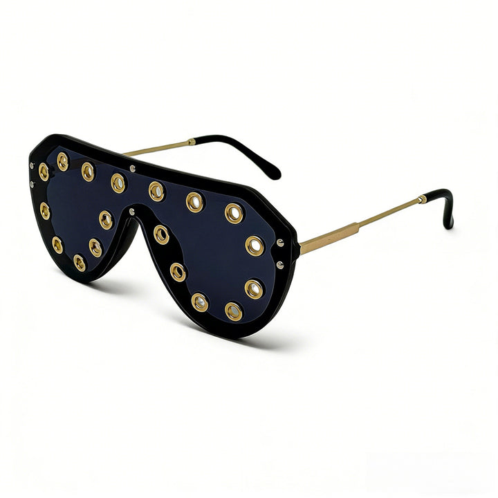 Women's statement sunglasses in futuristic design with decorative elements Bowlift