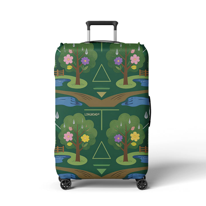 Women's suitcase cover with beach motif Bowlift