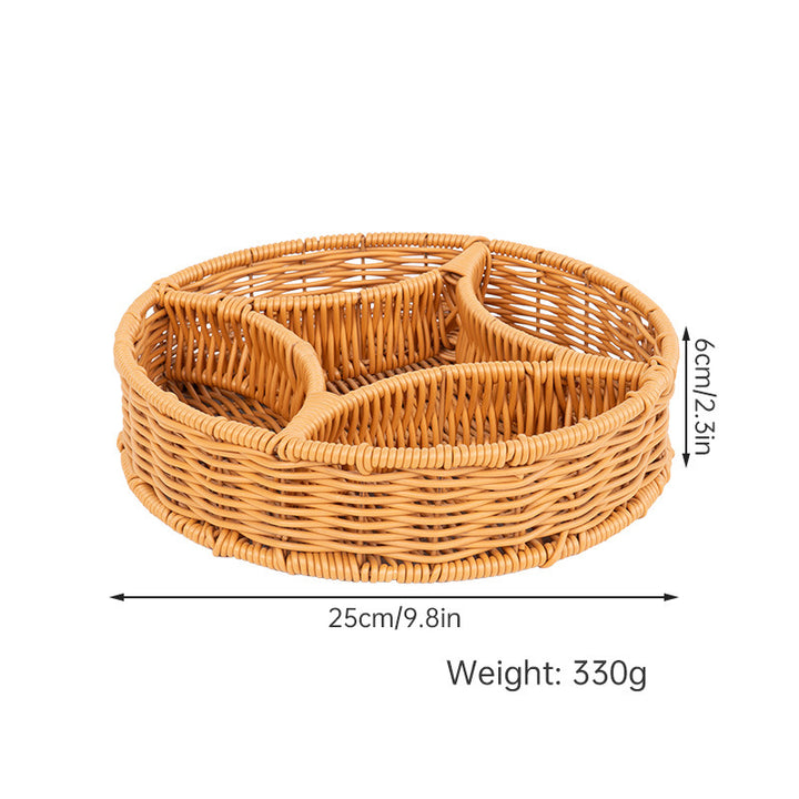 Round Woven Storage Organizer Bowlift