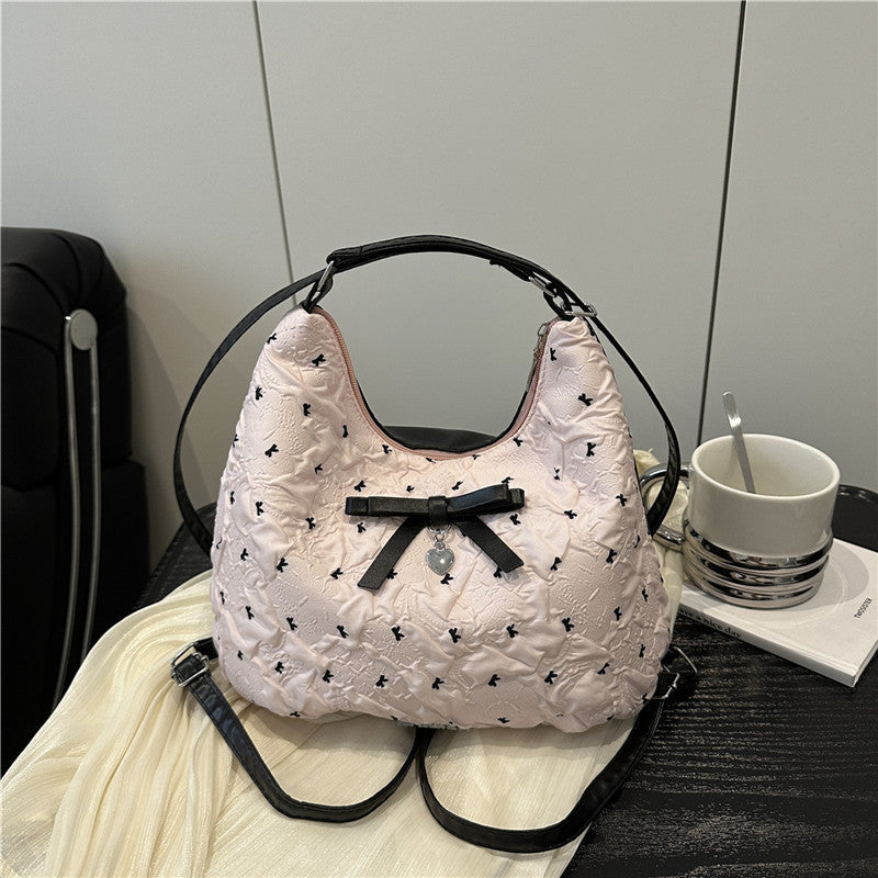 Stylish Quilted Shoulder Bag Bowlift