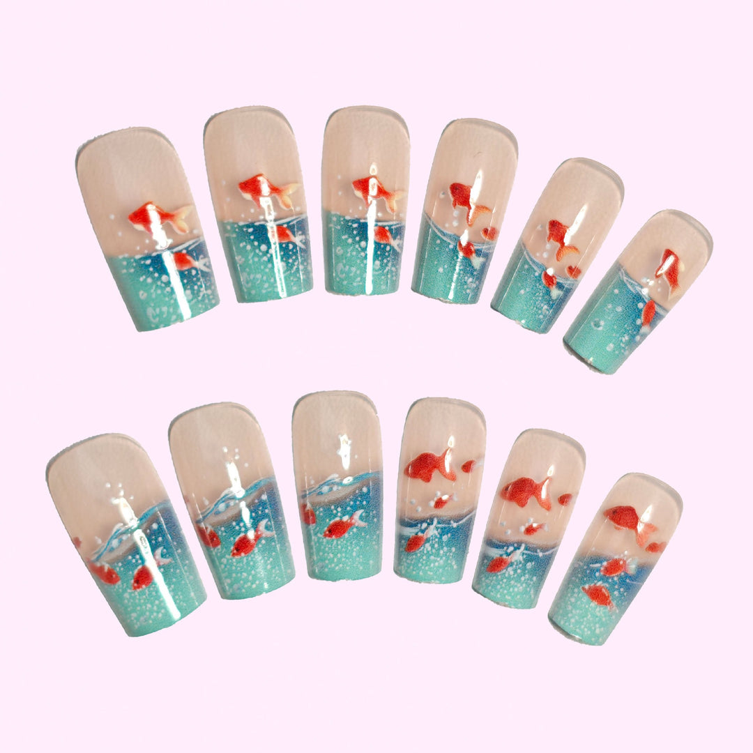Aquatic Fantasy Nail Art Bowlift