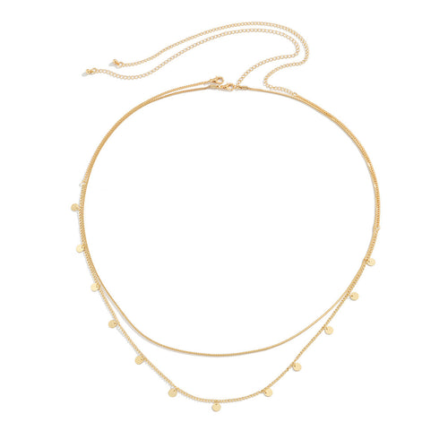 Layered Disc Necklace Bowlift