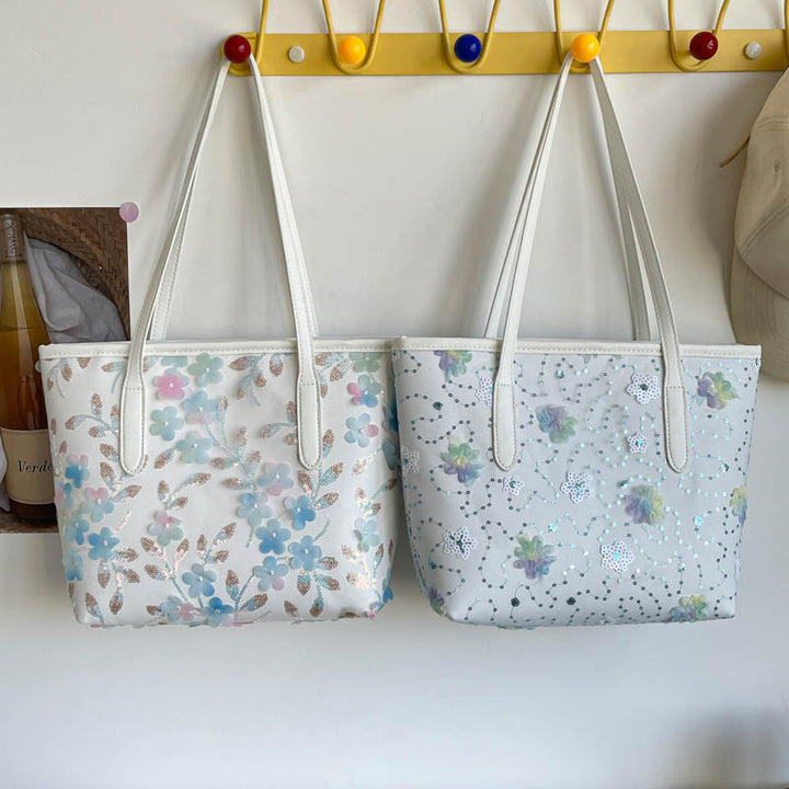 WoFloral Embellished Tote Bag Bowlift