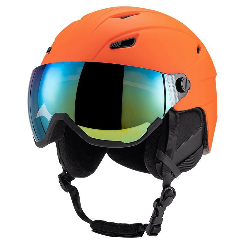Snow Sports Helmet with Integrated Visor Bowlift