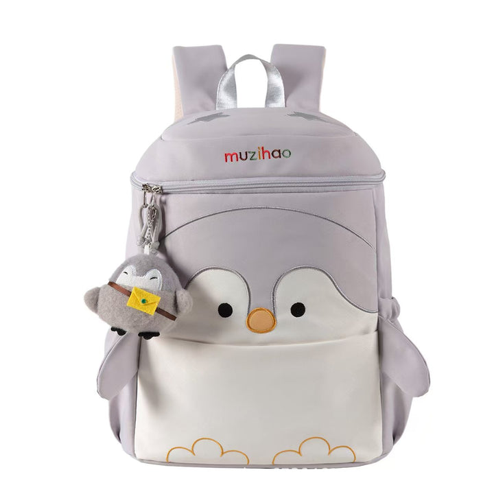 Children's Playful Penguin Design Backpack Bowlift