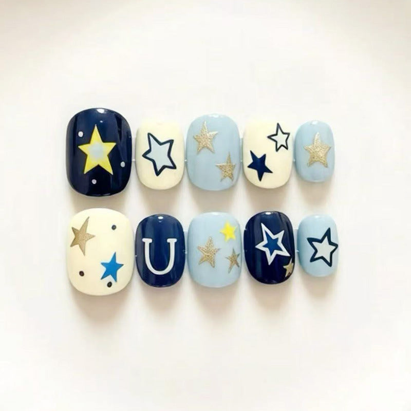 Artistic Cat-Themed Press-On Nail Art Set Bowlift