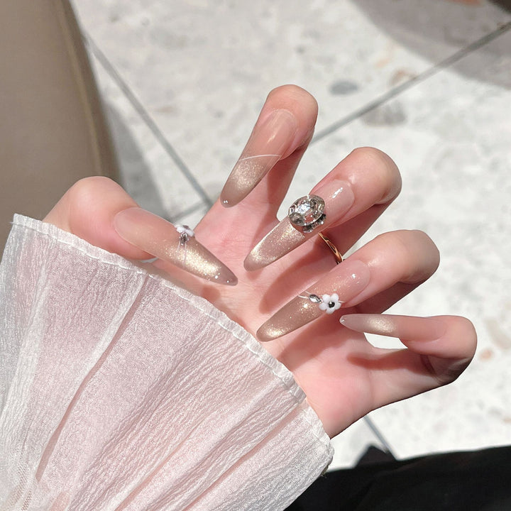 Elegant Acrylic Press-On Nail Art Bowlift