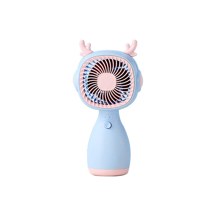 Women's Portable Animation Hand Fan Bowlift