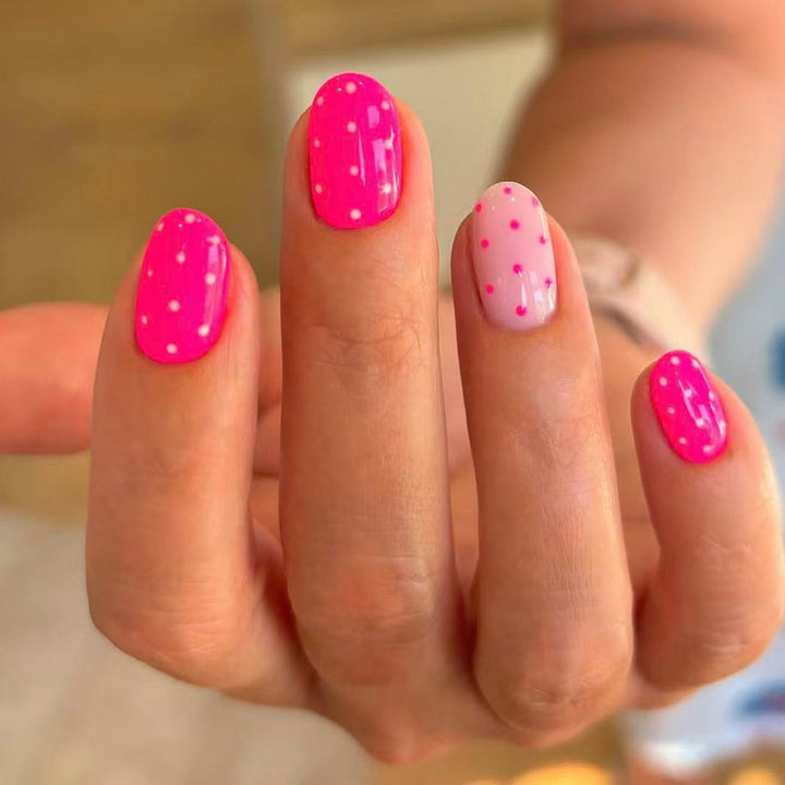 Playful Polka Dot Press-On Nail Set Bowlift