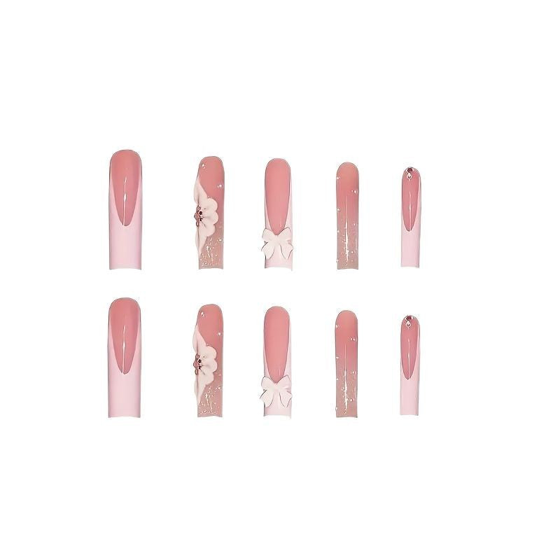 Floral 3D Nail Art Extensions Bowlift