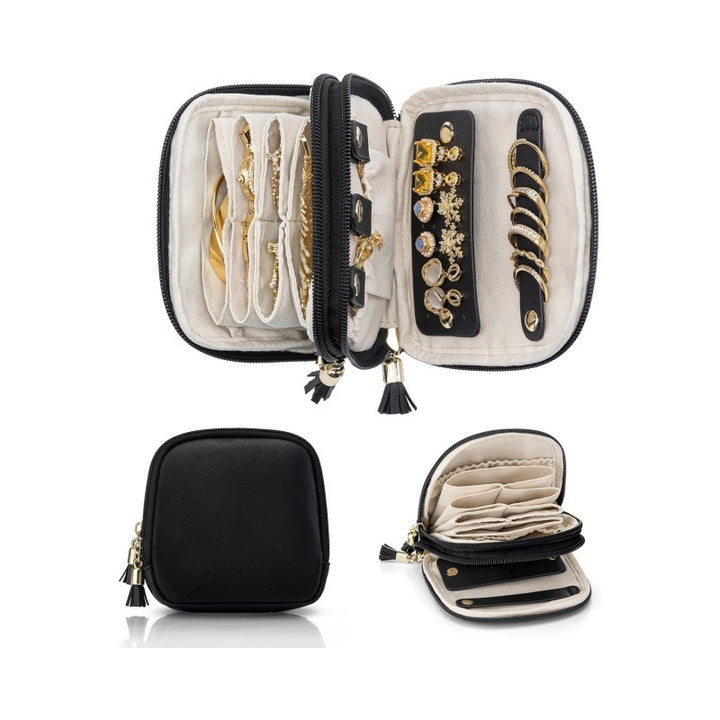 Elegant jewelry organizer with multiple compartments Bowlift