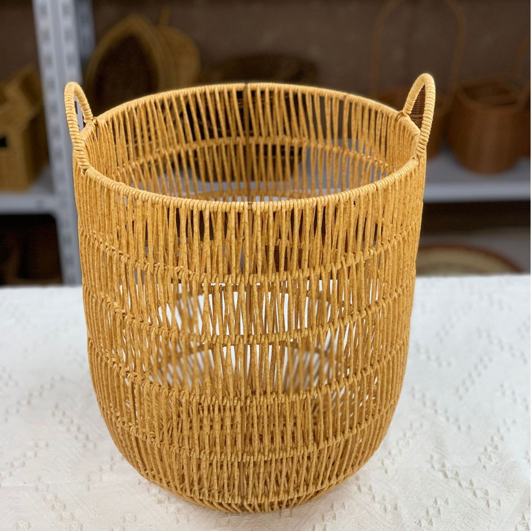 Contemporary Rectangular Woven Storage Bin Bowlift