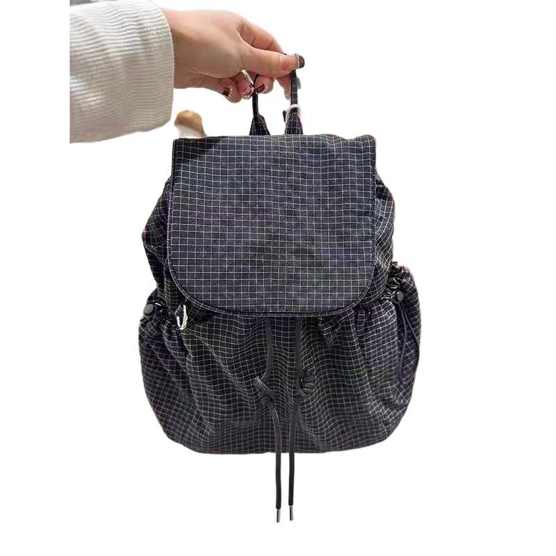 Fashionable Backpack with Practical Drawstring Bowlift