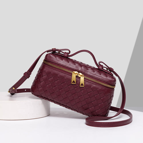 Luxury Woven Crossbody Handbag Bowlift