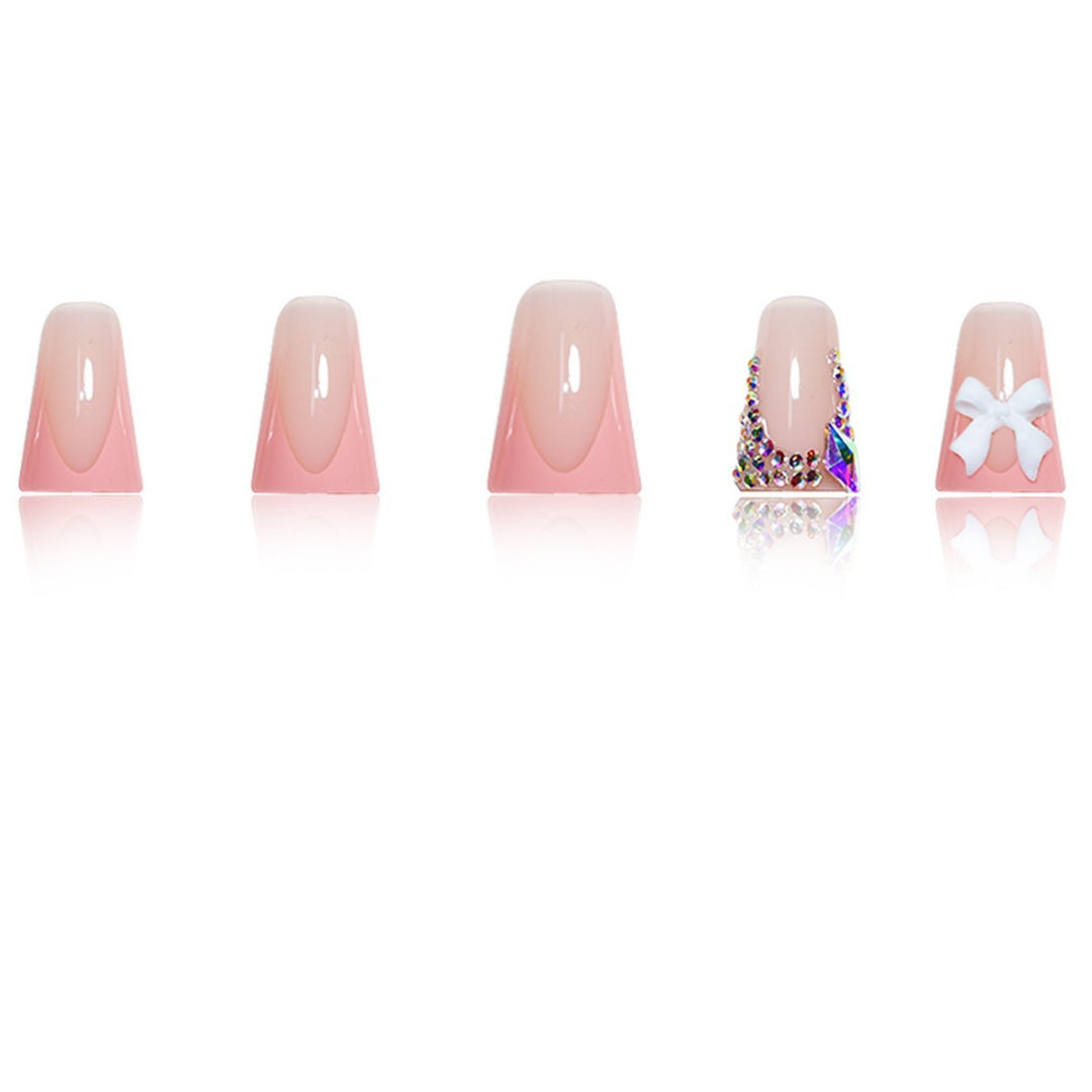 Elegant Designer Press-On Nail Set Bowlift