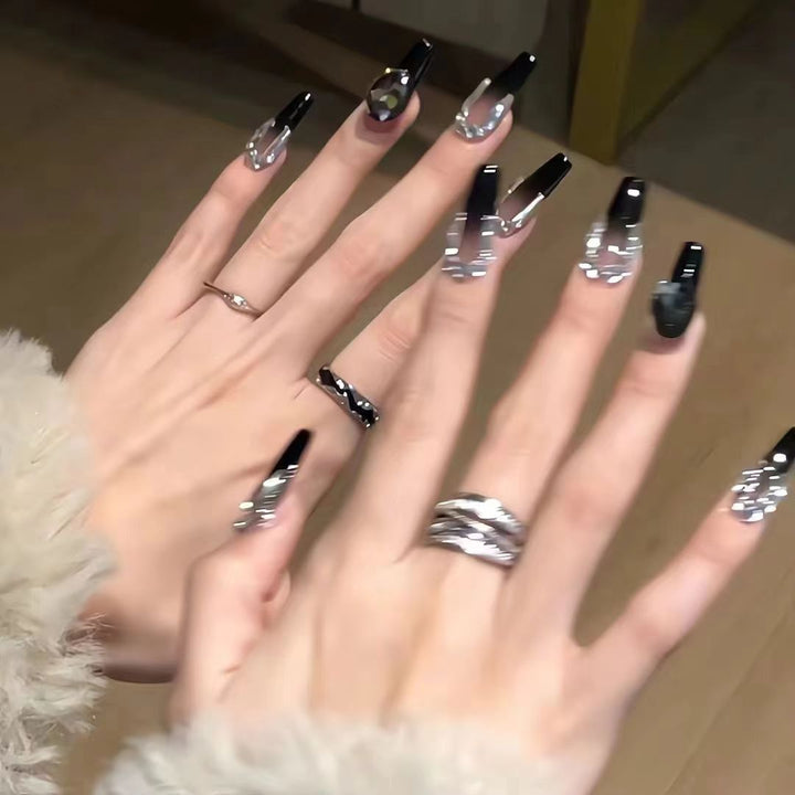 Decorative Press-On Nail Design Set Bowlift