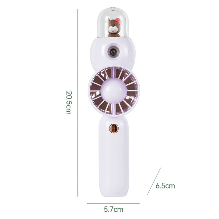 Unisex Portable Hand Fan with Cute Animal Design Bowlift