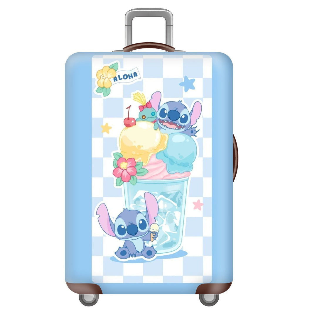Unisex hard-shell luggage with trendy dog motif Bowlift