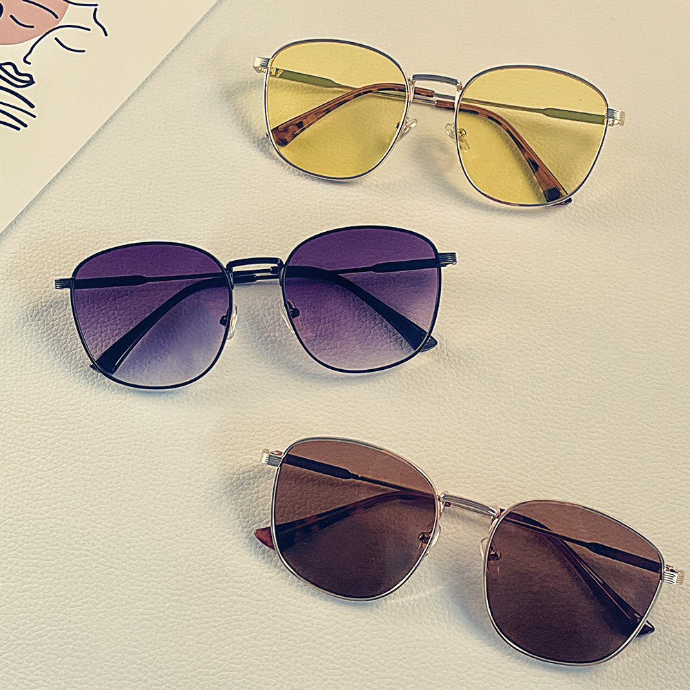 Women's fashionable hexagon sunglasses with luxurious metal frame Bowlift
