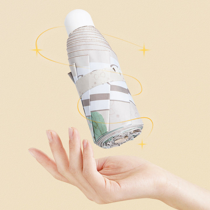 Ladies Foldable Umbrella with Reversed Design Bowlift