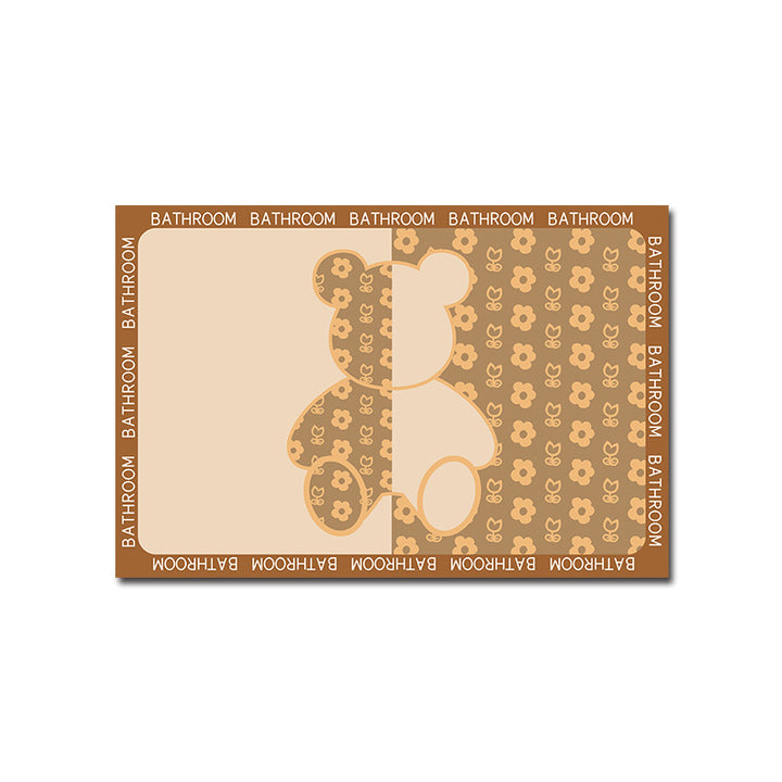 Geometric Patterned Memory Foam Bath Mat Bowlift