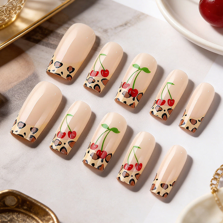 Artistic Leopard Print Press-On Nails Bowlift