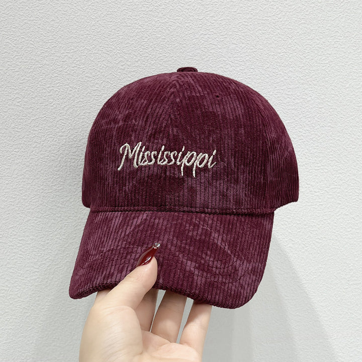 Women's Corduroy Visor Cap Bowlift