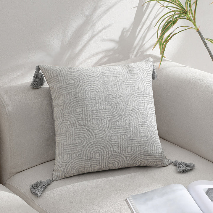 Textured Patterned Decorative Pillow