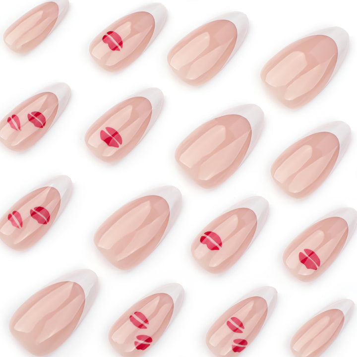 Artistic Nail Extensions with Glamorous Lip Design Bowlift
