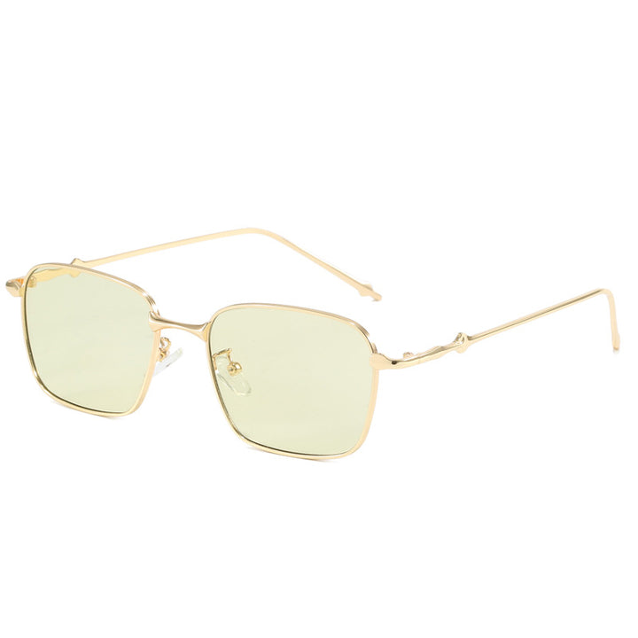 Women elegant square sunglasses with high-quality metal frame Bowlift