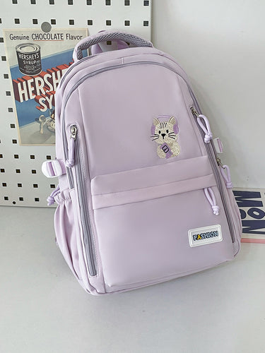 Cute Illustrated Cat Design Backpack