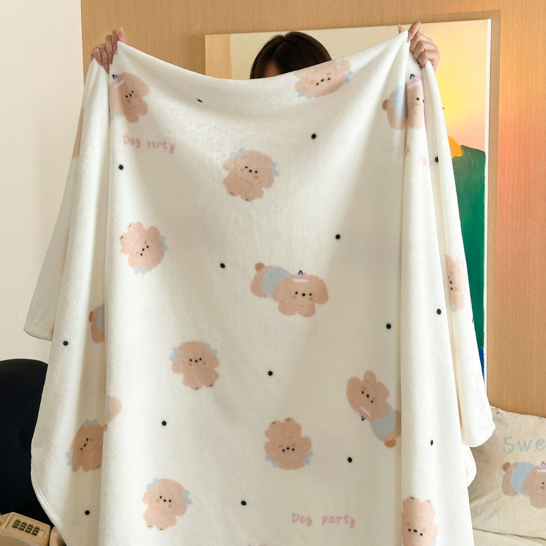 Adorable Character-Themed Fleece Blanket